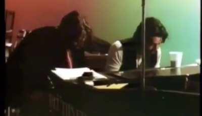 Paul and Ringo play the piano together. (Clip from the “Let it Be” film)