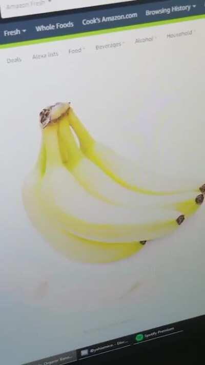 To order bananas