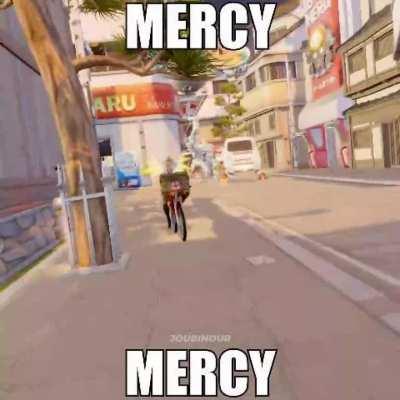 medic notification meme but its mercy from overwatch 2