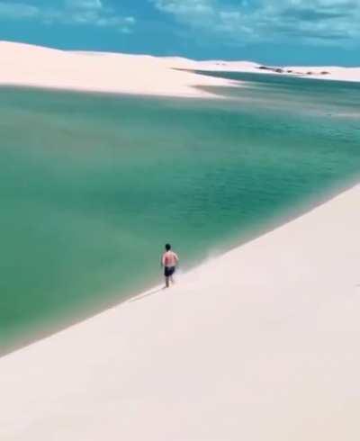 The Brazilian desert lagoons, Lençóis Maranhenses