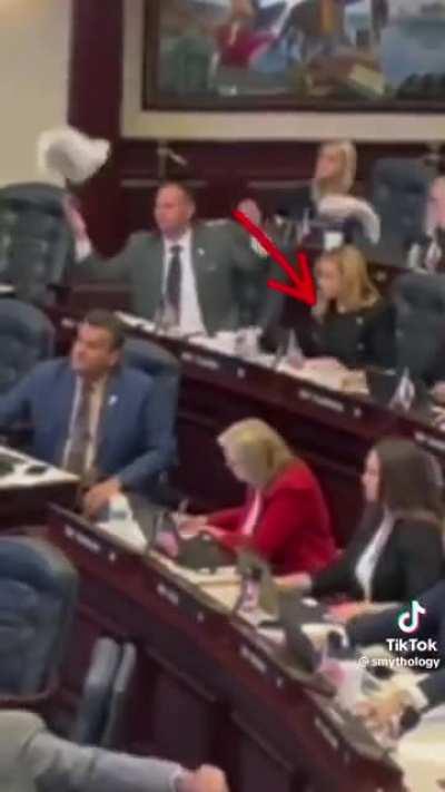 While Florida Republicans introduced anti-trans bills, protesters throw underwear on their heads to mock their obsession with other people's genitals