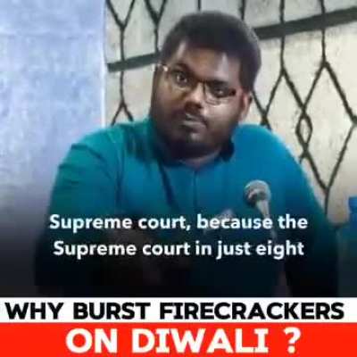 Why do we burst firecrackers in Diwali? 🪔 