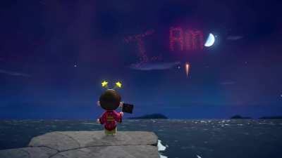 not to long ago i came out to my parents using custom fireworks in animal crossing new horizons! it went really well!! it was a really fun way to come out and i had been planing it for awhile!