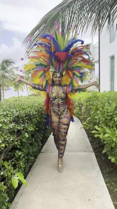 Showing off outfit for Saint Lucia Carnival | TikTok 7/16/24