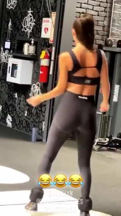 dancing in leggings