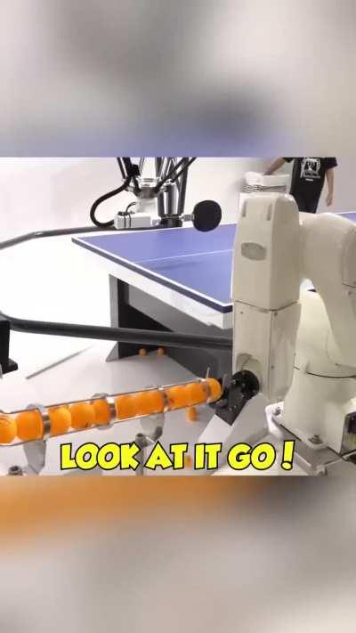 A table tennis robot