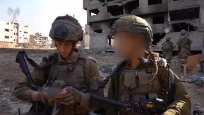 Female IDF fighters inside Gaza for the first time ever.