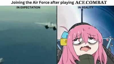 You're not an ace combat protagonist to withstand a million Gs and keep your conscience