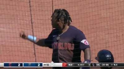 Absolute mayhem; a couple of pickles and an interference call scores  Guillermo Heredia. : r/baseball