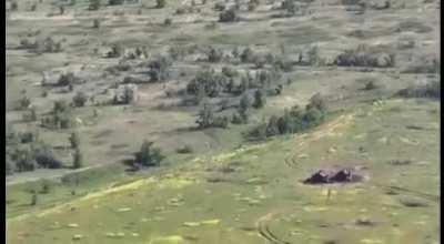 Russian infantry retreating under Ukrainian indirect fire, Southern Ukraine