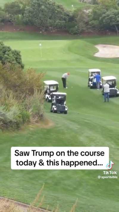 Turns out Trump is a better golfer than he is a President