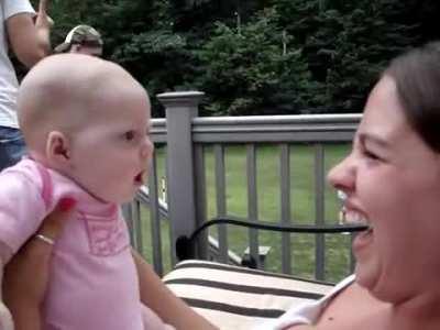 How one reacts to a baby trying to act fierce