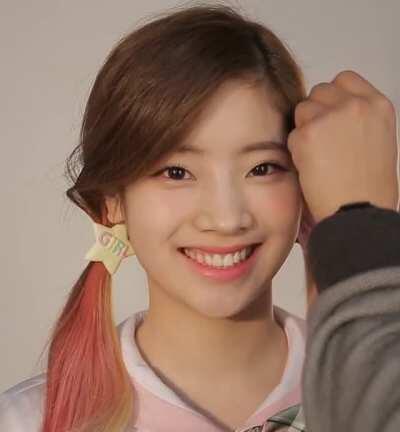 Dahyun with a big smile