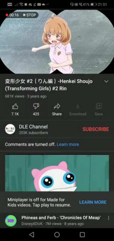 So a Anime is marked for kids? (Anime is called Transforming Girls)