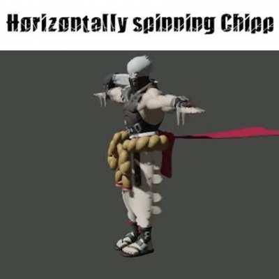 Horizontally spinning Chipp