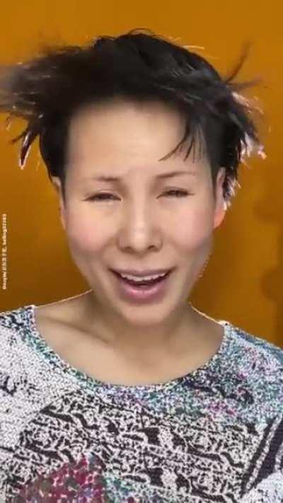 This Chinese make-up transformation