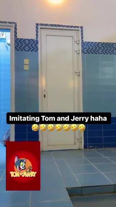 Imitating Tom and Jerry