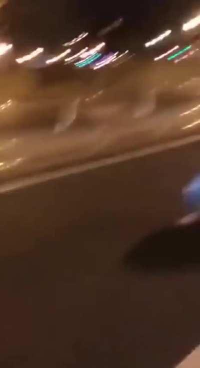 Drunk Man Gets Knocked Out for Saying N-Word after Car Accident 