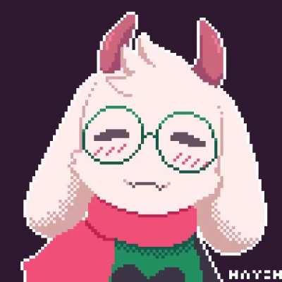 [Spoiler] Pixel art for cinnamon bun Ralsei! (by me - @hayzhelnut)