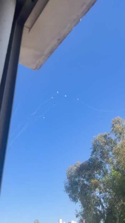 Iron dome intercepts rockets by Hezbollah - 23.10.24