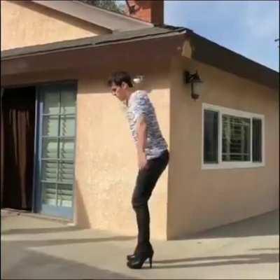 Backflip with heels