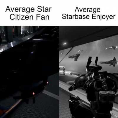 Average Star Citizen Fan vs Average Starbase Enjoyer (OC)