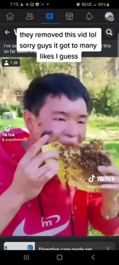 To eat some honey