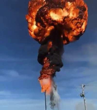 Malfunction of flare equipment at a refinery