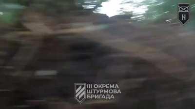 POV footage provided by the Ukrainian 3rd Assault Brigade shows them storming a Russian position at dawn