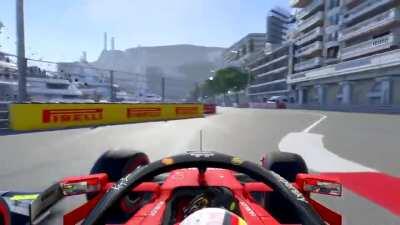 Side by side the whole lap - Monaco