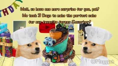 Doge and friends throw a surprise birthday party for Walter!