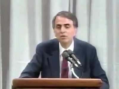 Carl Sagan with a 1990 speech about the trillions spent by the USA on the Cold War, what those trillions could’ve bought, what these trillions actually achieved &amp; why the trillions could’ve been better spent saving the planet - the thing we live on &amp; need