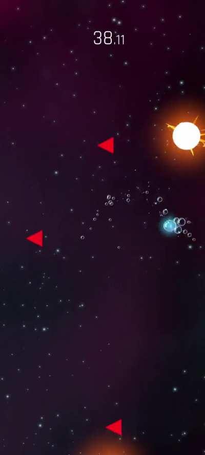 Bubbles in space . A game concept 