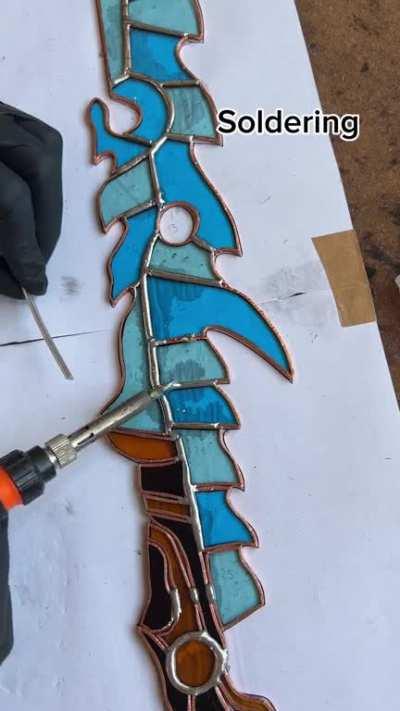 This is how I made the stained glass Guardian Sword++