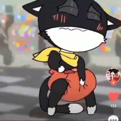 Naughty kitty did a no no uwu