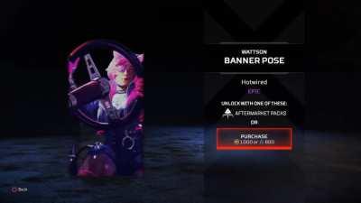 With Cyberpunked and the new banner pose you can see her see trough thighs on it! (Unfortunately if you use the Cyberpunked banner it covers her up a lot.)