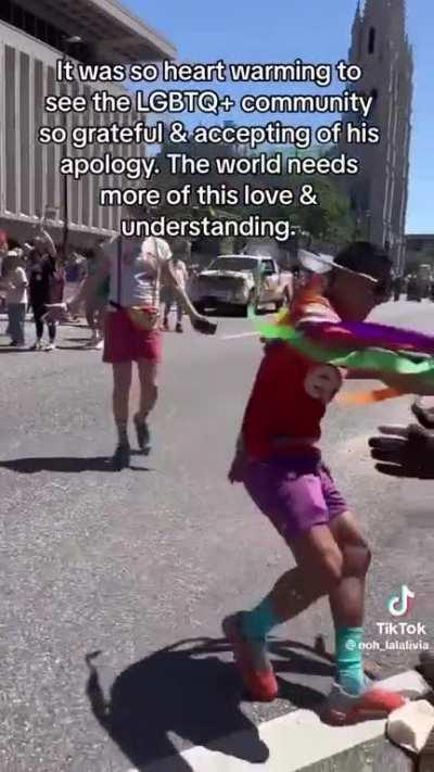 Denver Pride parade. My eyes are sweating a little bit. <3