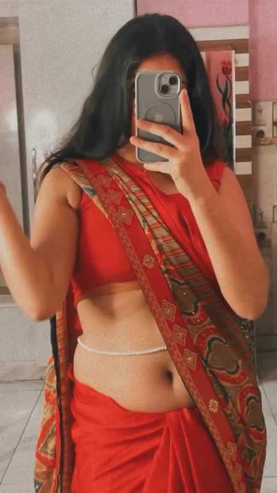 Jyoti Verma in red saree