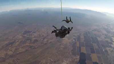 Kyle Morgan Skydiving While at the Unit