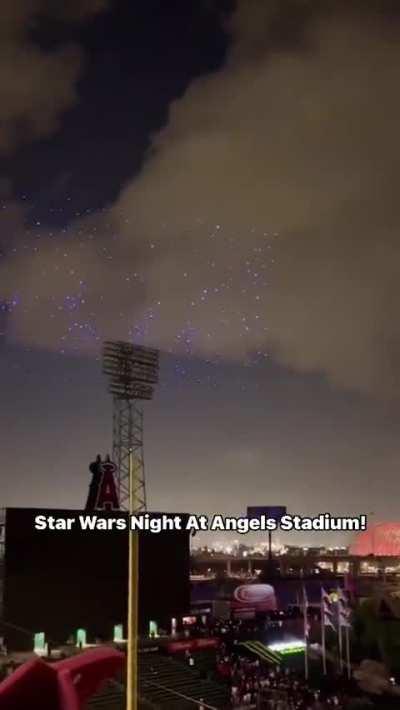 Star Wars Night at Angels Stadium Drone Show!