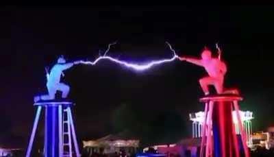 Battle of the Gods of lightning.