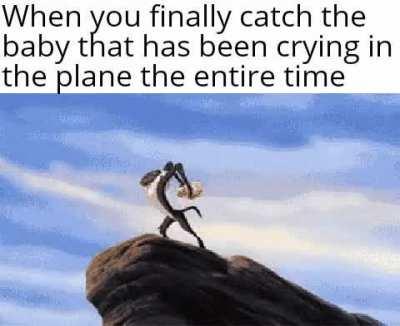 Time to yeet him off the plane