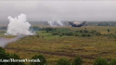 Russian TOS1A firing in Nikolaev-Kherson