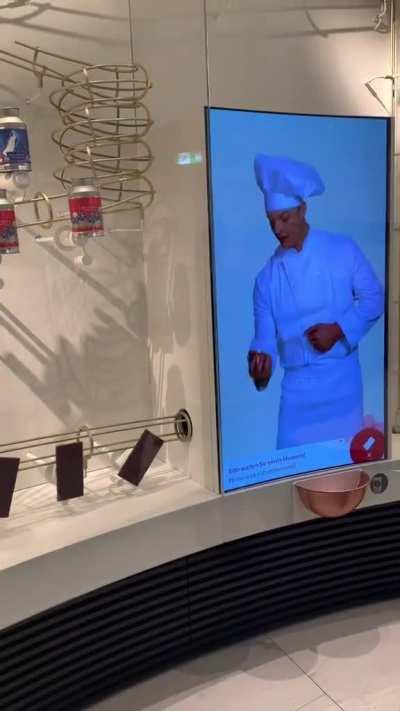 The way the Lindt chocolate factory gives samples to customers