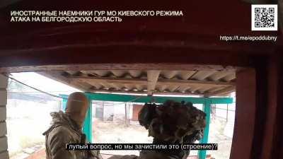 Dead American mercenary's GoPro footage, trying to enter Belgorod from Ukraine side