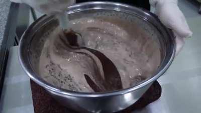 Mixing Korean Chocolate