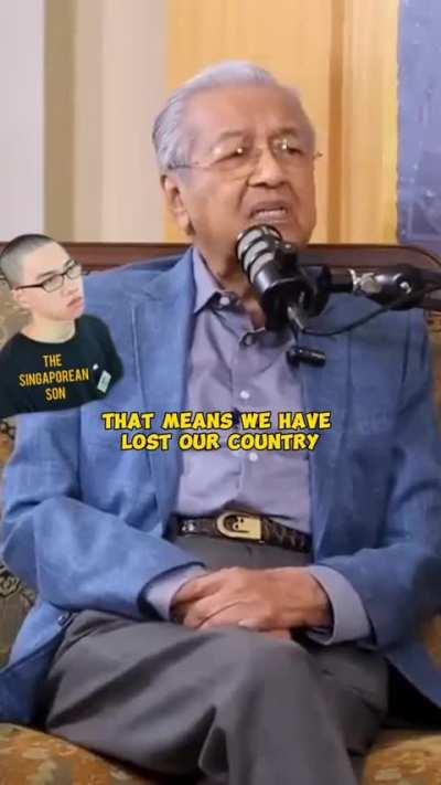 Mahathir saying crazy things again 