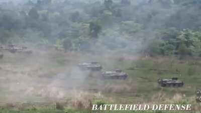 BM Oplot-T tanks live-fire exercise compilation.