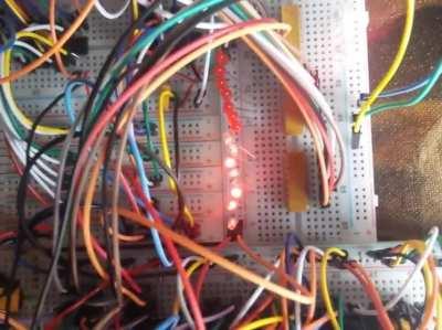 Guy built a functioning cpu from breadboards