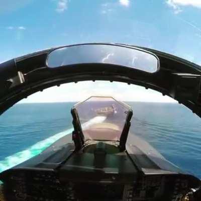 Landing a F/A-18 Hornet like it's a simulation